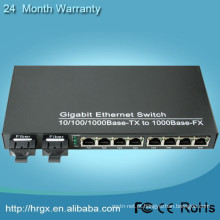 switch de fibra 8 portas sfp + 2 portas RJ45 de switch de rede profissional